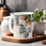 Taza De Café Collage de fotos simple de Recuerdos familiares<br><div class="desc">Tome el café de la mañana o el té de la noche en el cálido abrazo de sus queridos recuerdos con nuestra jarra fotográfica. Esta taza extraordinaria no es sólo un recipiente para tus bebidas favoritas; es un viaje a través de la historia de tu familia, bellamente capturado en 11...</div>