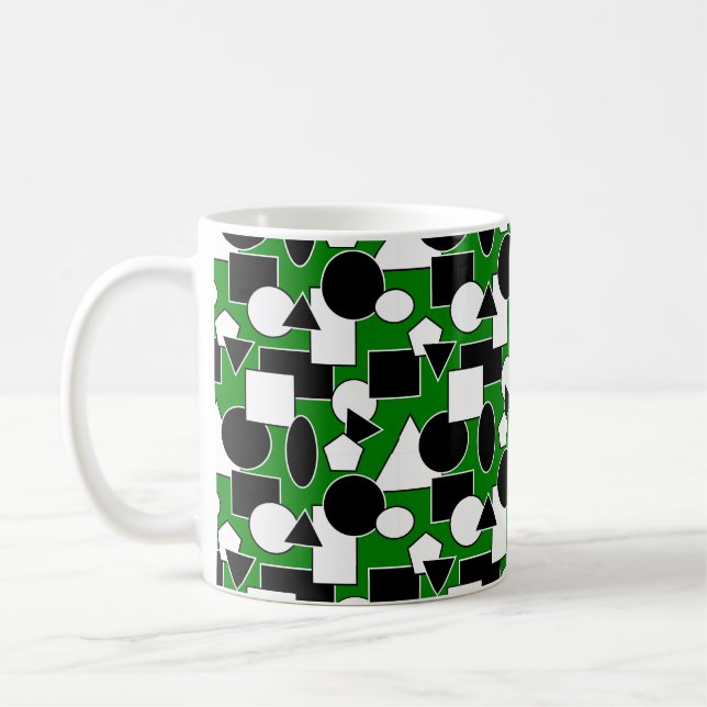 Taza De Café Collage de Green Bauhaus (Izquierda)