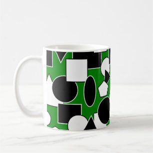Taza De Café Collage de Green Bauhaus Coffee Mug
