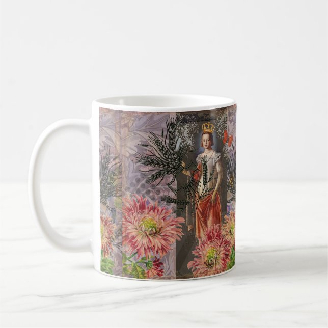 Taza De Café Collage de la Diosa Celestial Virgo: Celestial Vin (Izquierda)