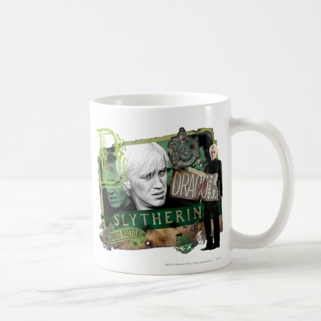 Taza De Café Collage de la malfecía Draco 1 (Derecha)