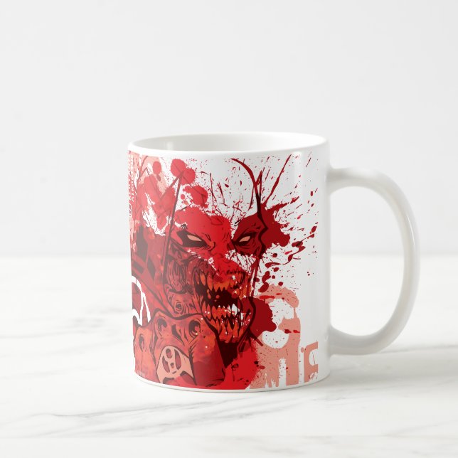 Taza De Café Collage de los Cuerpos de Linternas Rojas (Derecha)