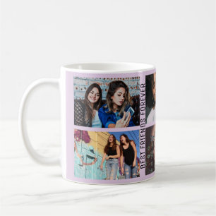 Taza De Café Collage de mejores amigos para el Personalizado fo