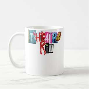 Taza De Café Collage de Niño de Teatro