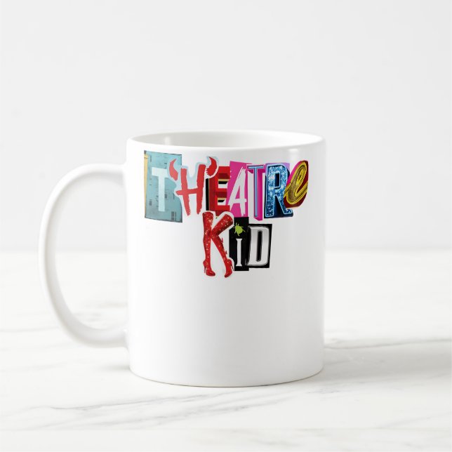 Taza De Café Collage de Niño de Teatro (Izquierda)