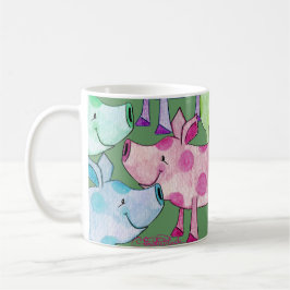 Taza De Café Collage de Piggy