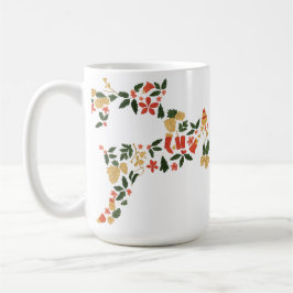 Taza De Café Collage de renos de Navidad – Fiestas navideñas