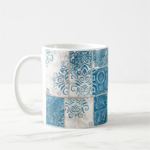 Taza De Café Collage de trabajo en mosaico: combinación de patr