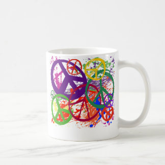 TAZA DE CAFÉ COLLAGE DEL SIGNO DE LA PAZ