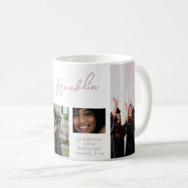 Taza De Café Collage Editable Multi Photo Grad 2023 School