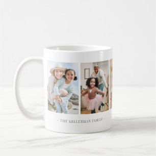 Taza De Café Collage elegante personalizado de 5 fotos