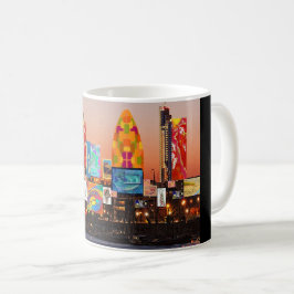 Taza De Café Collage en línea de skyline 2 de Londres