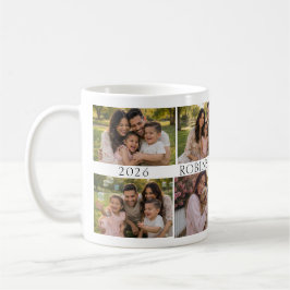 Taza De Café Collage Familiar Personalizado de 8 Fotos | Person