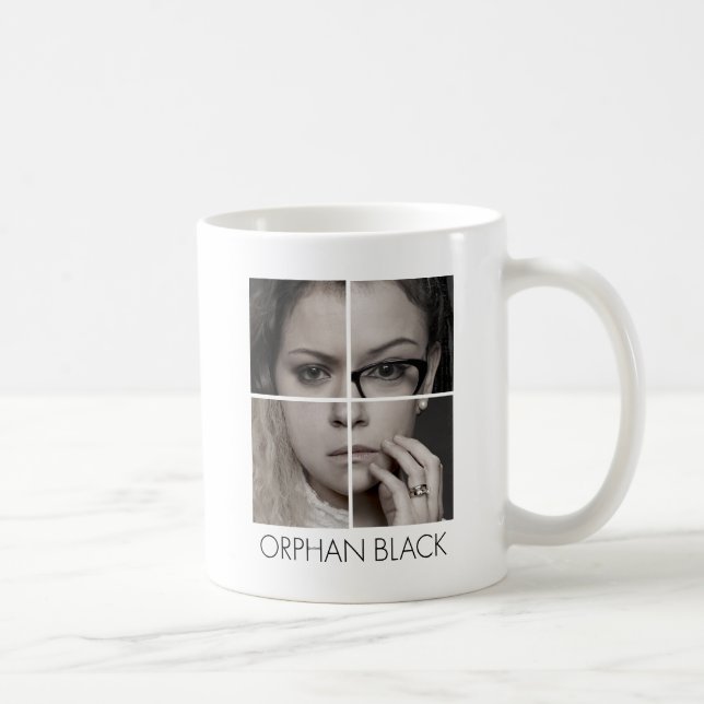 Taza De Café Collage huérfano de la copia del negro el | (Derecha)