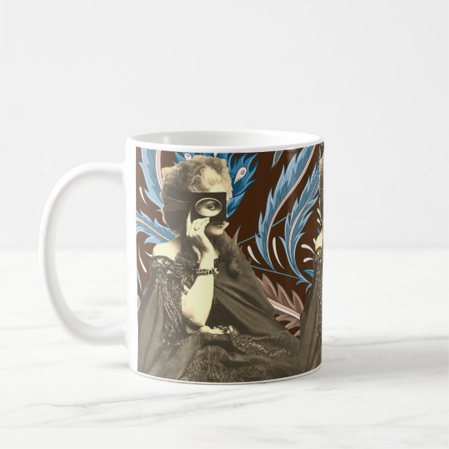 Taza De Café Collage Masked Lady Countess Castiglione (Izquierda)