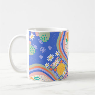Taza De Café Collage Mug artístico y bello | Multicolor
