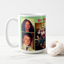 Taza De Café Collage of Love Green