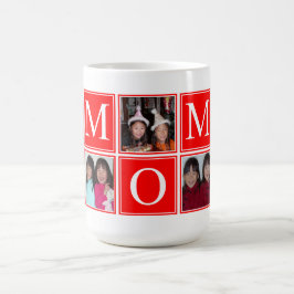 Taza De Café Collage Personalizado de FOTOS MOM Mug