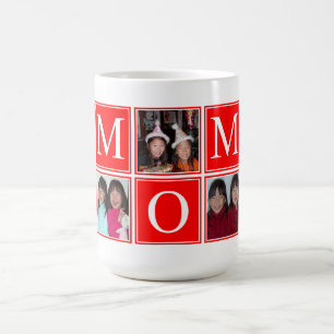 Taza De Café Collage Personalizado de FOTOS MOM Mug