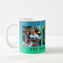 Taza De Café Collage personalizado moderno de la familia de la