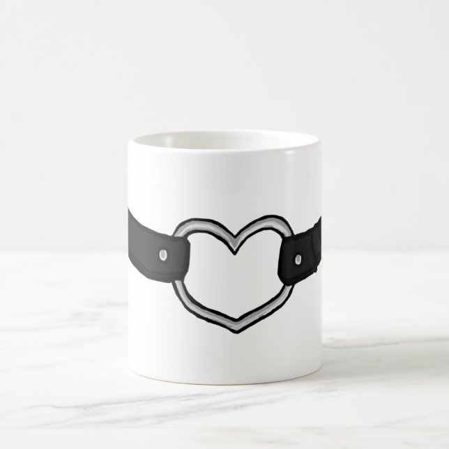 Taza De Café Collar personalizado negro de Choker (Centro)