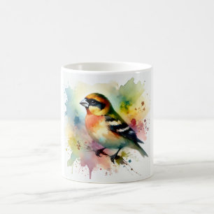 Taza De Café Collared Grosbeak 080824AREF124 - Watercolor