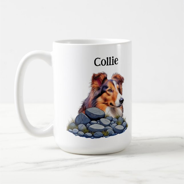 Taza De Café COLLIE - amamos a los collies (Izquierda)