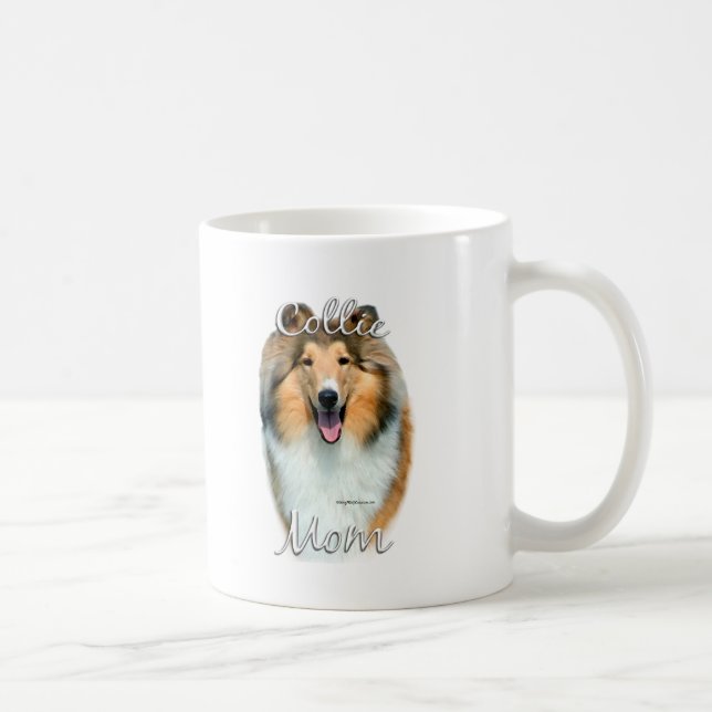 Taza De Café Collie (áspera) Mamá 2 (Derecha)