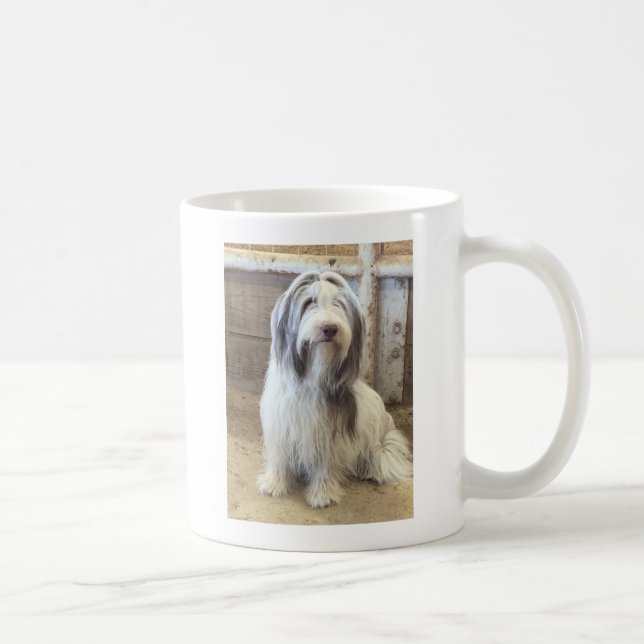 Taza De Café Collie con barba (Derecha)