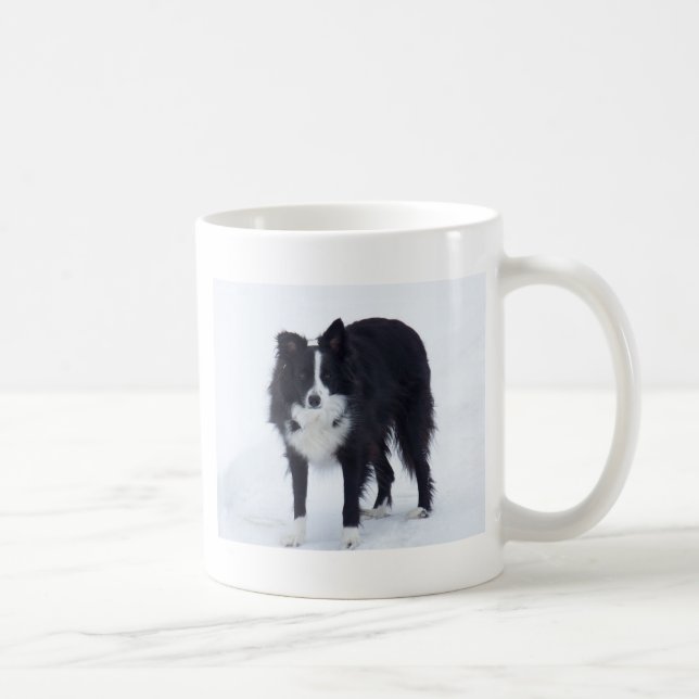Taza De Café Collie de borde (Derecha)