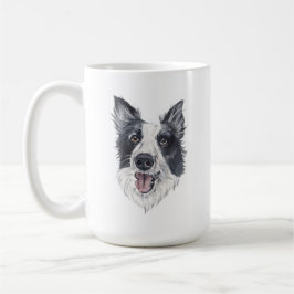 Taza De Café Collie Dog Mug | 15 oz