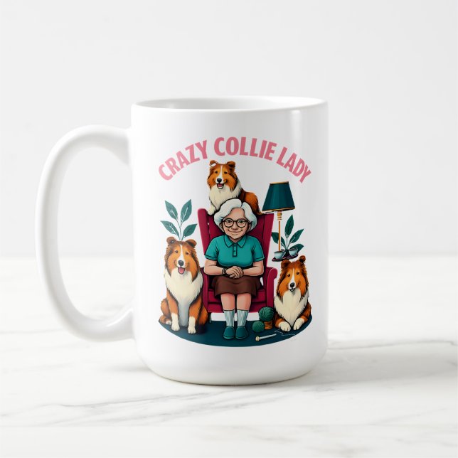 Taza De Café Collie Lady (Izquierda)
