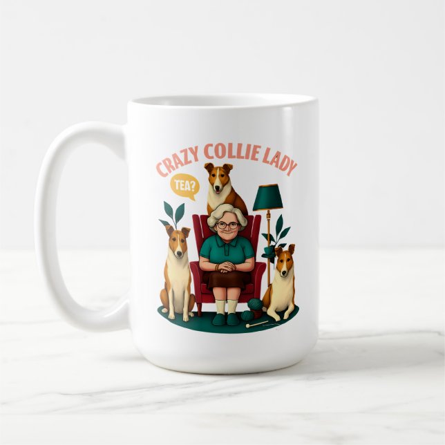 Taza De Café Collie Lady (Izquierda)