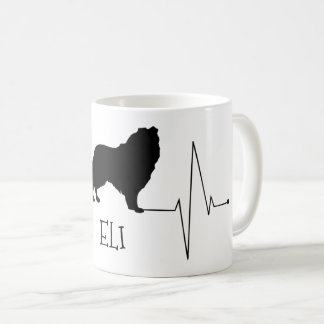 Taza De Café Collie Personalizada Amor Mi Corazón de Perro Golp