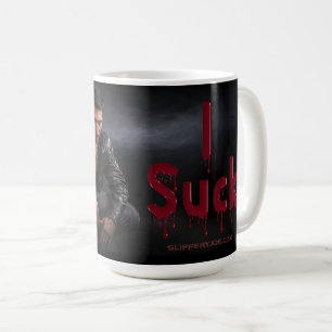 Taza De Café Colmillos de figura vampírica pálida de Halloween