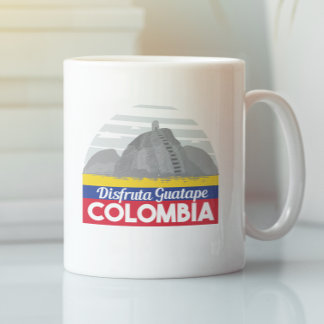 Taza De Café Colombia Guatape Vintage Travel