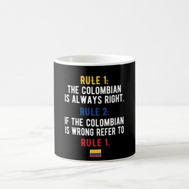 Taza De Café Colombia: La bandera colombiana (Centro)