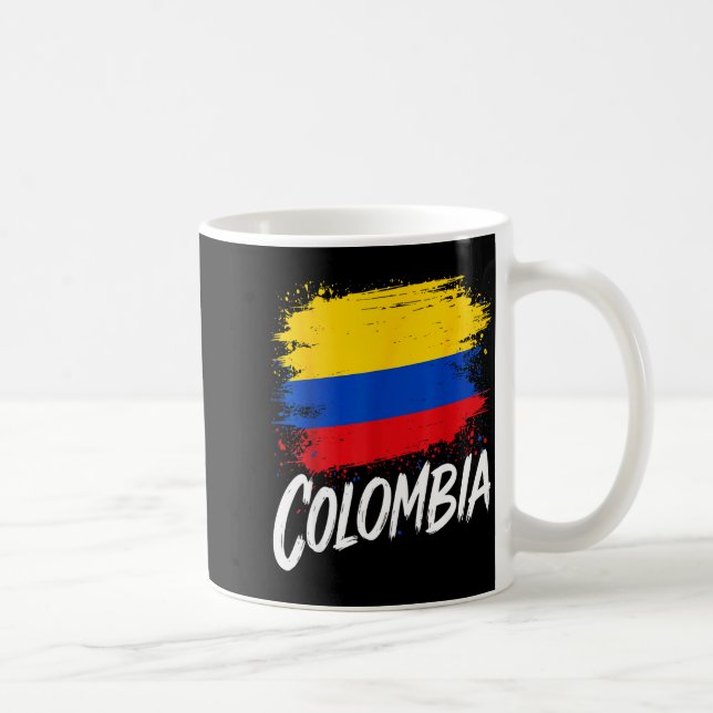 Taza De Café Colombia Lover Colombian Flag  (Derecha)