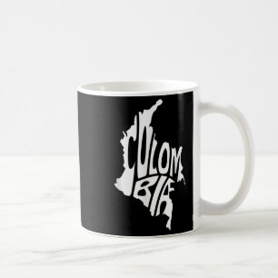 Taza De Café Colombia Mapa Cita Esbozo gráfico Colombia