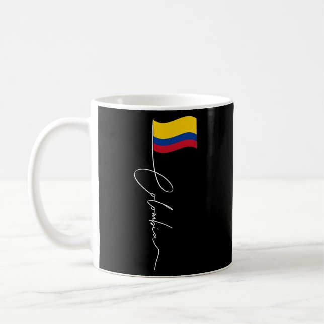 Taza De Café Colombia Signature Polo de bandera Patriótica Colo (Izquierda)
