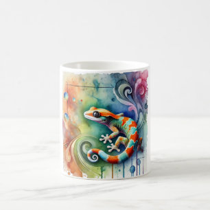 Taza De Café Colombian leaftoed gecko 210724AREF126 - Watercolo