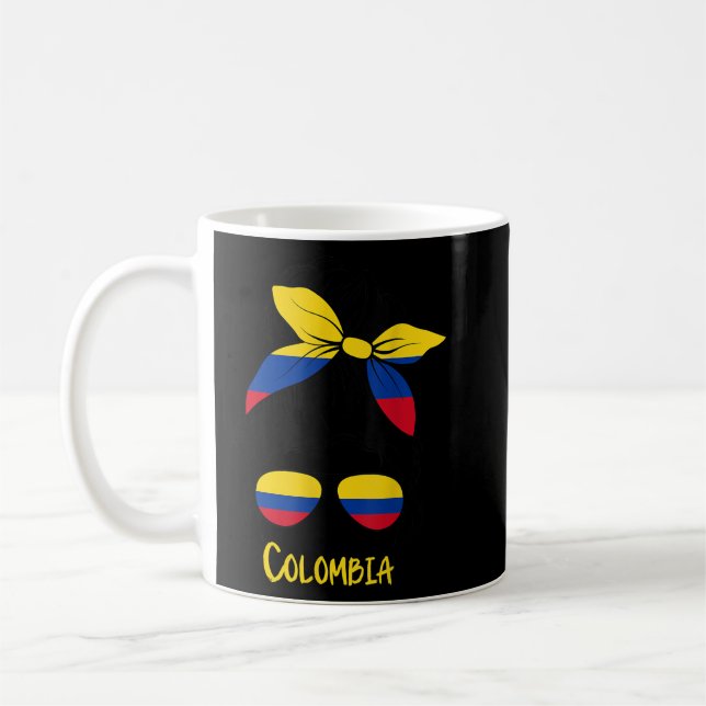 Taza De Café Colombiana Chica colombiana Mujer colombia (Izquierda)