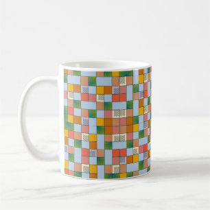 Taza De Café Color abstracto patrón transparente