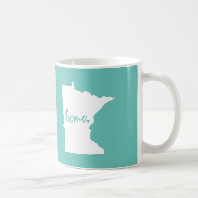 Taza De Café Color casero del personalizado de Minnesota (Derecha)