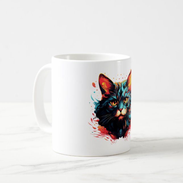 TAZA DE CAFÉ COLOR CAT (Anverso izquierdo)