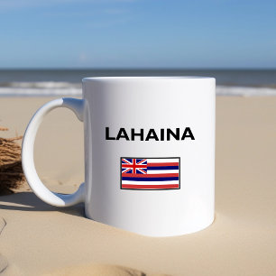 Taza De Café Color claro de la bandera hawaiana de los Estados 