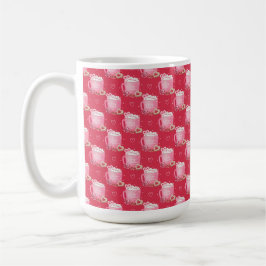 TAZA DE CAFÉ COLOR DE AGUA DE COLOR ROSA SEA MIS BOMBAS DE VALE