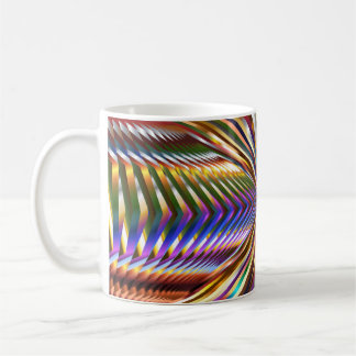 Taza De Café Color de la ilusión Arcoiris Azul Oro Verde