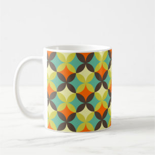 Taza De Café Color de patrón retro