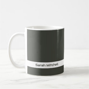 Taza De Café Color de tendencia - Denominación gris del bosque